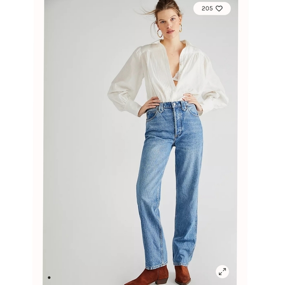 Free people ×Boyish THE CLINT Jeans $208 size 32 - Picture 16 of 16